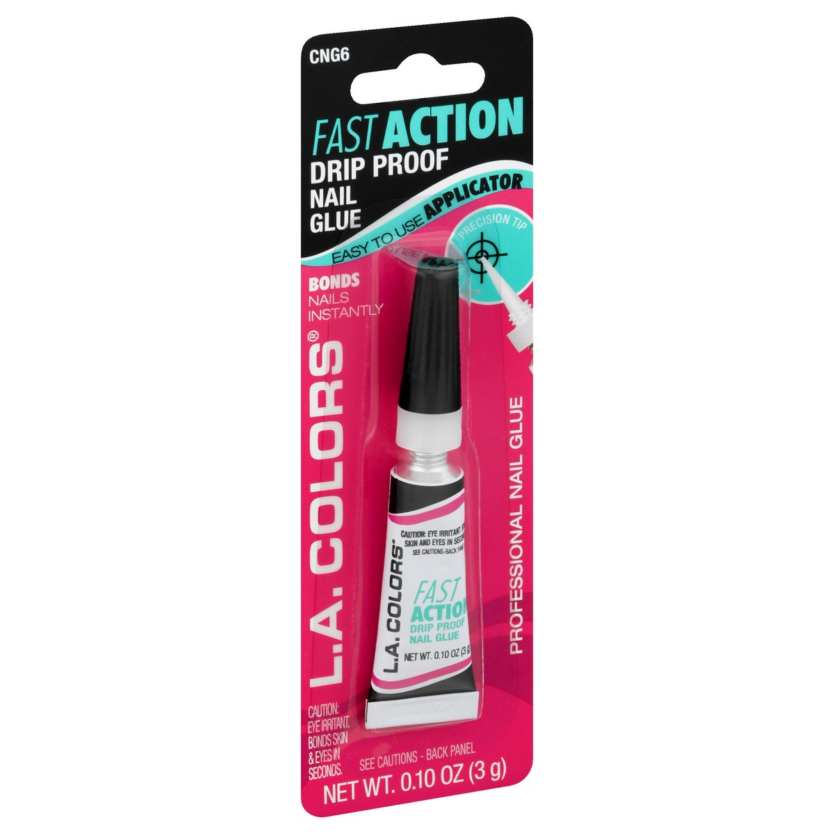 slide 8 of 9, L.A. Colors Fast Action Drip Proof Nail Glue 0.1 oz, 0.1 oz