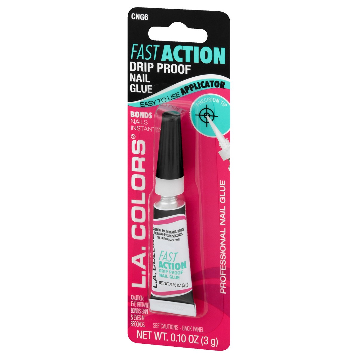 slide 9 of 9, L.A. Colors Fast Action Drip Proof Nail Glue 0.1 oz, 0.1 oz