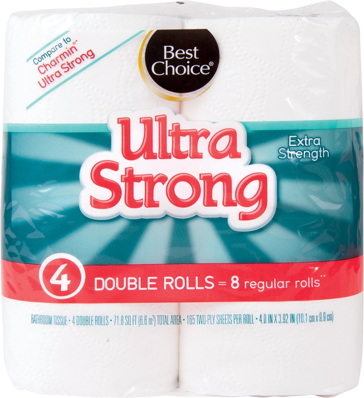 slide 1 of 1, Best Choice Ultra Strong Double Roll Bath Tissue, 4 ct