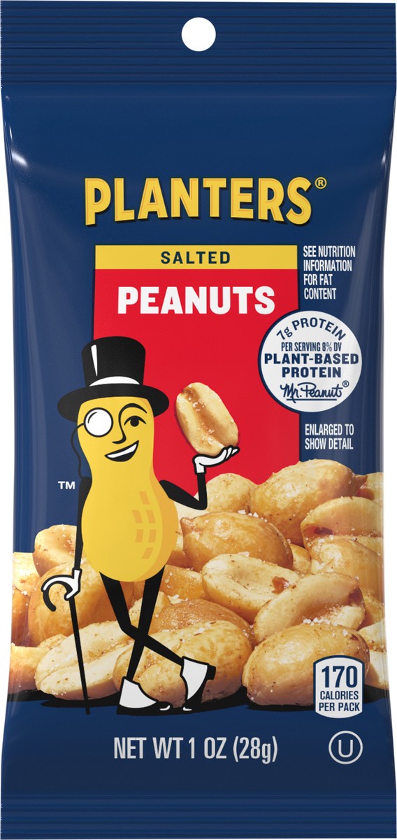 slide 12 of 13, Planters Salted Peanuts 1 oz, 1 oz