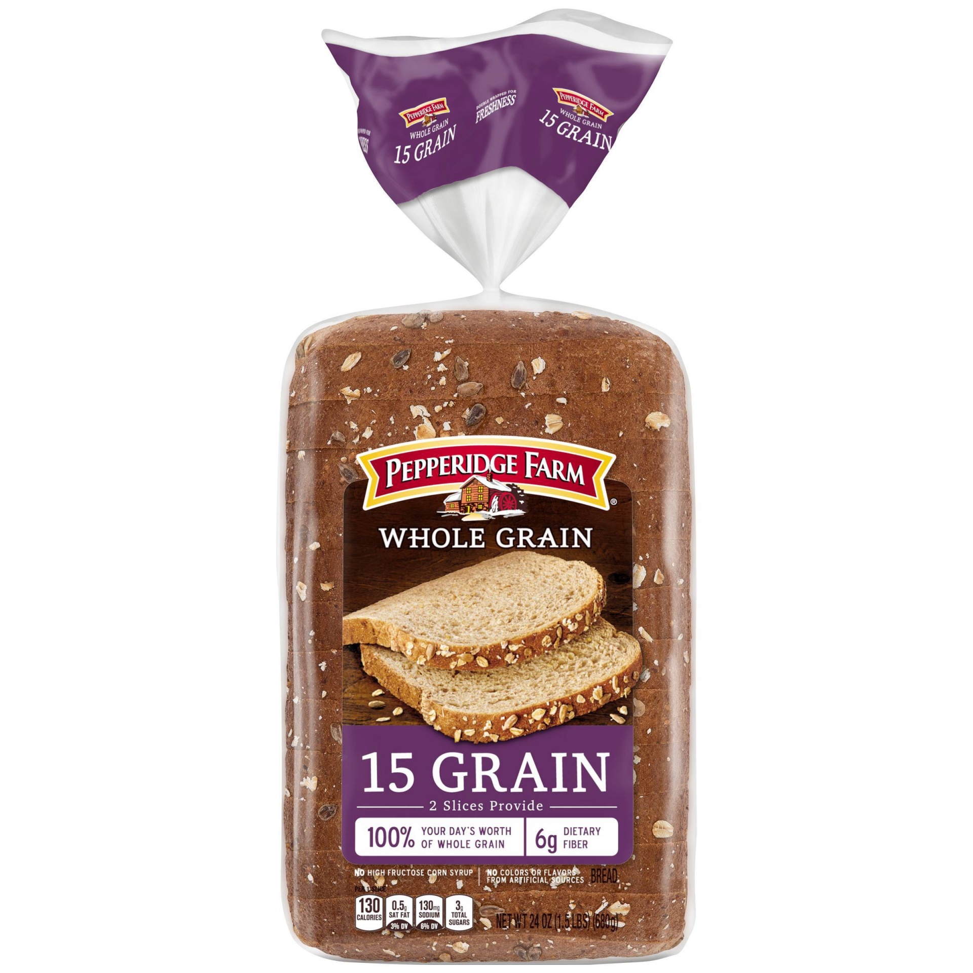 slide 1 of 7, Pepperidge Farm 15 Grain Bread, 24 oz