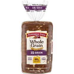 Pepperidge Farm Whole Grain 15 Grain Bread, 24 Oz Loaf