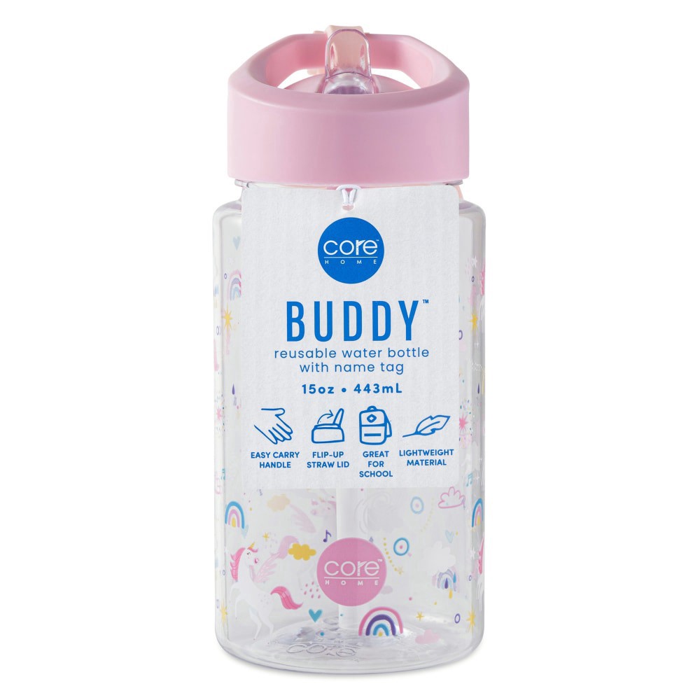 slide 3 of 3, Core Home Buddy Bottle - Pink, 15 oz