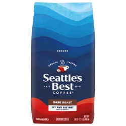 Seattle's Best Coffee Seattle’s Best Coffee, 6th Ave Bistro, Dark Roast, Ground Coffee, 100% Arabica, 20 oz