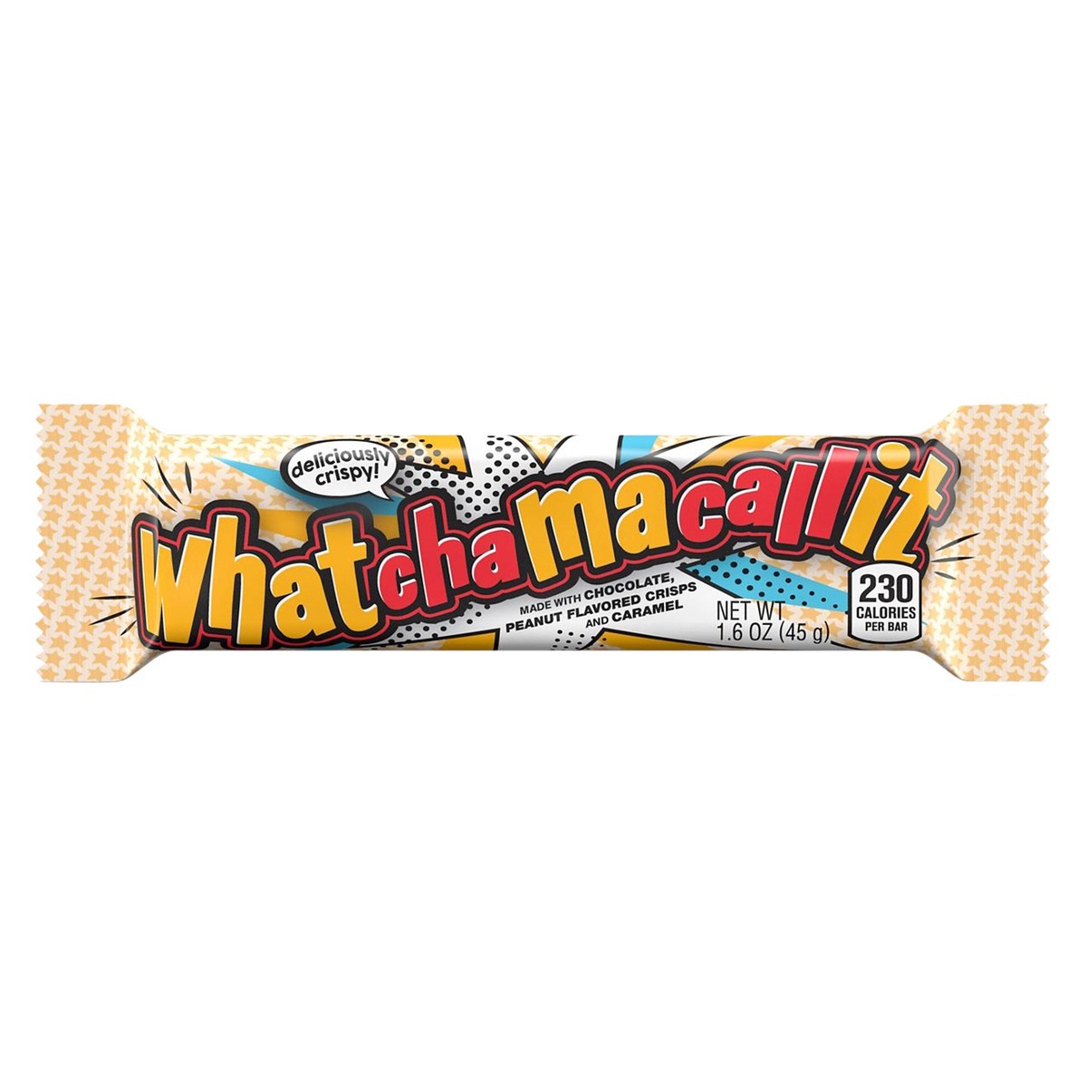slide 1 of 1, WHATCHAMACALLIT Chocolate, Peanut Flavored Crisps and Caramel Candy, 1.6 oz, Bar, 1.6 oz