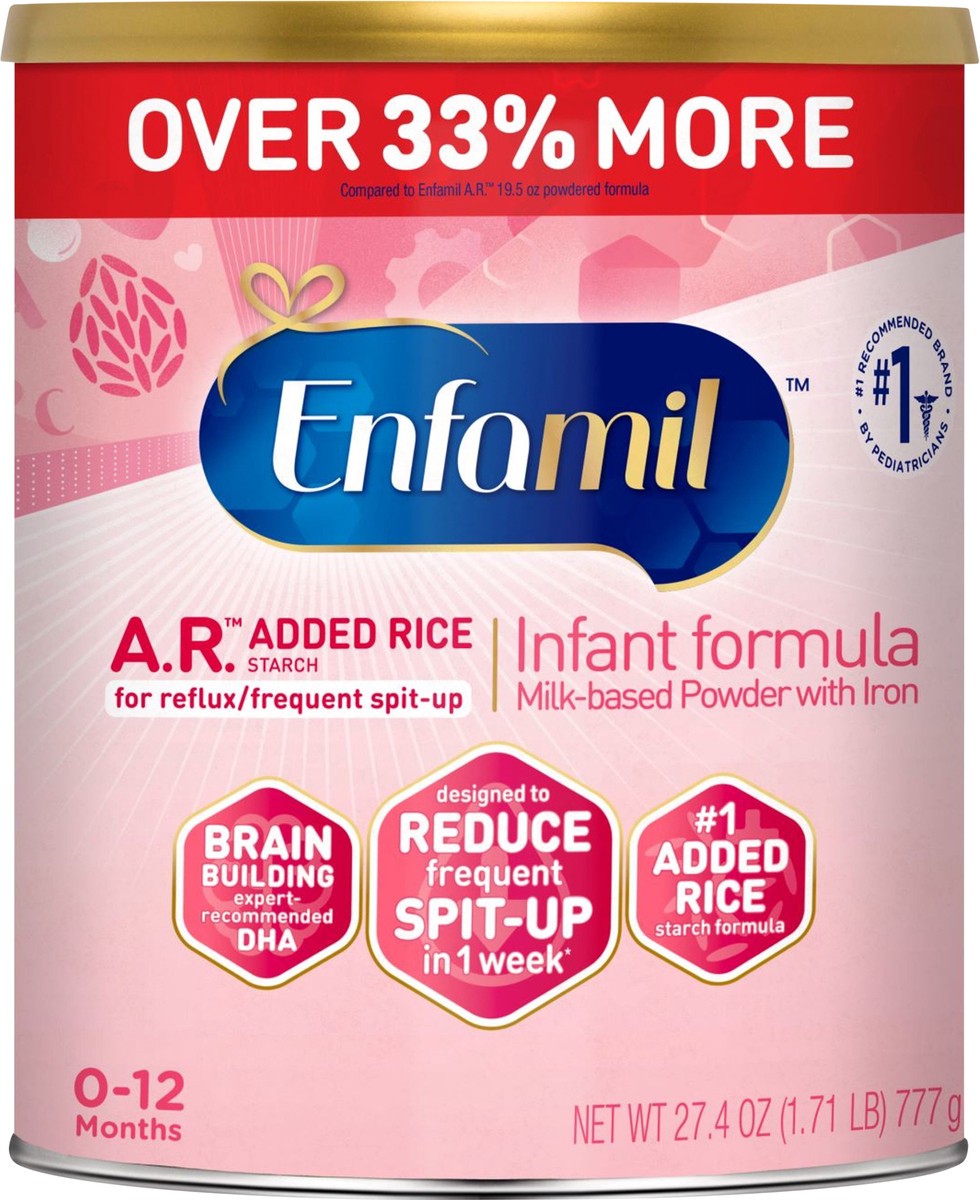slide 2 of 3, Enfamil 0-12 Months Milk-Based Powder with Iron Infant Formula 27.4 oz, 27.4 oz