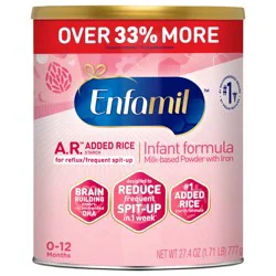Enfamil 0-12 Months Milk-Based Powder with Iron Infant Formula 27.4 oz