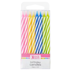 Bakery Crafts Assorted Colors Spiral Birthday Candles