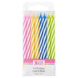 Bakery Crafts Assorted Colors Spiral Birthday Candles