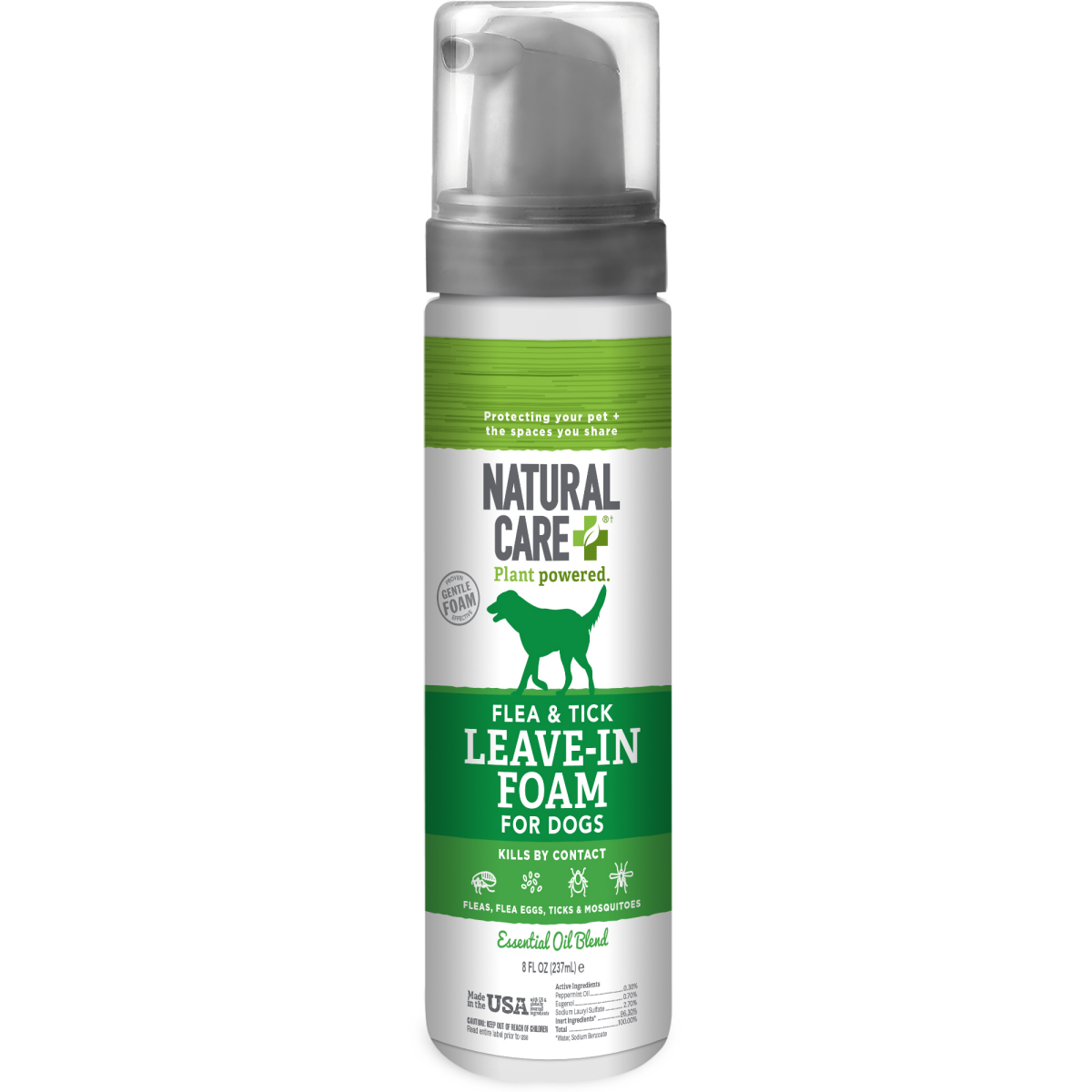 slide 1 of 1, NaturalCare F&T Foam Waterless Bath, 8 oz