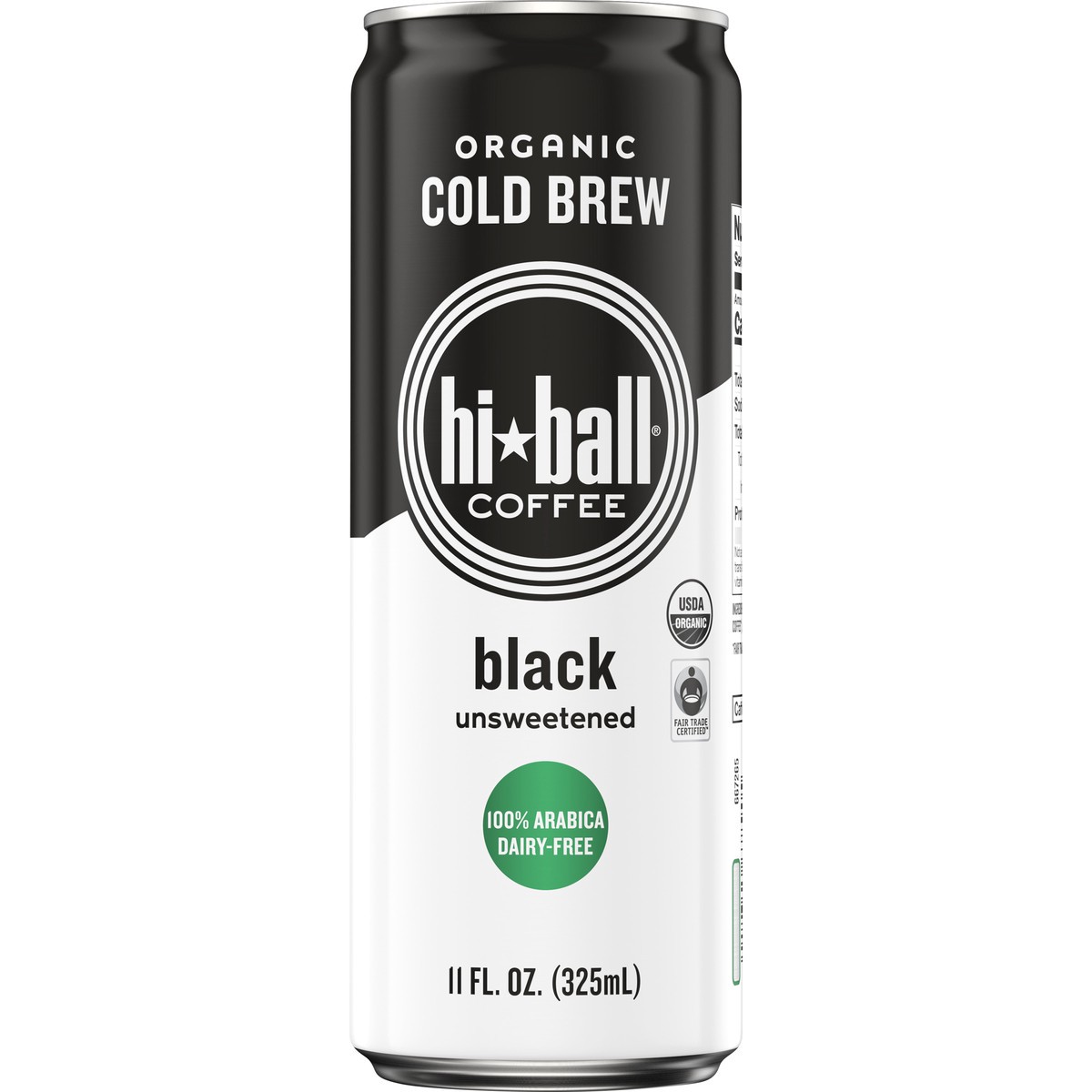 slide 6 of 6, Hiball Organic Cold Brew Black Unsweetened Coffee Drink - 11 fl oz, 11 fl oz