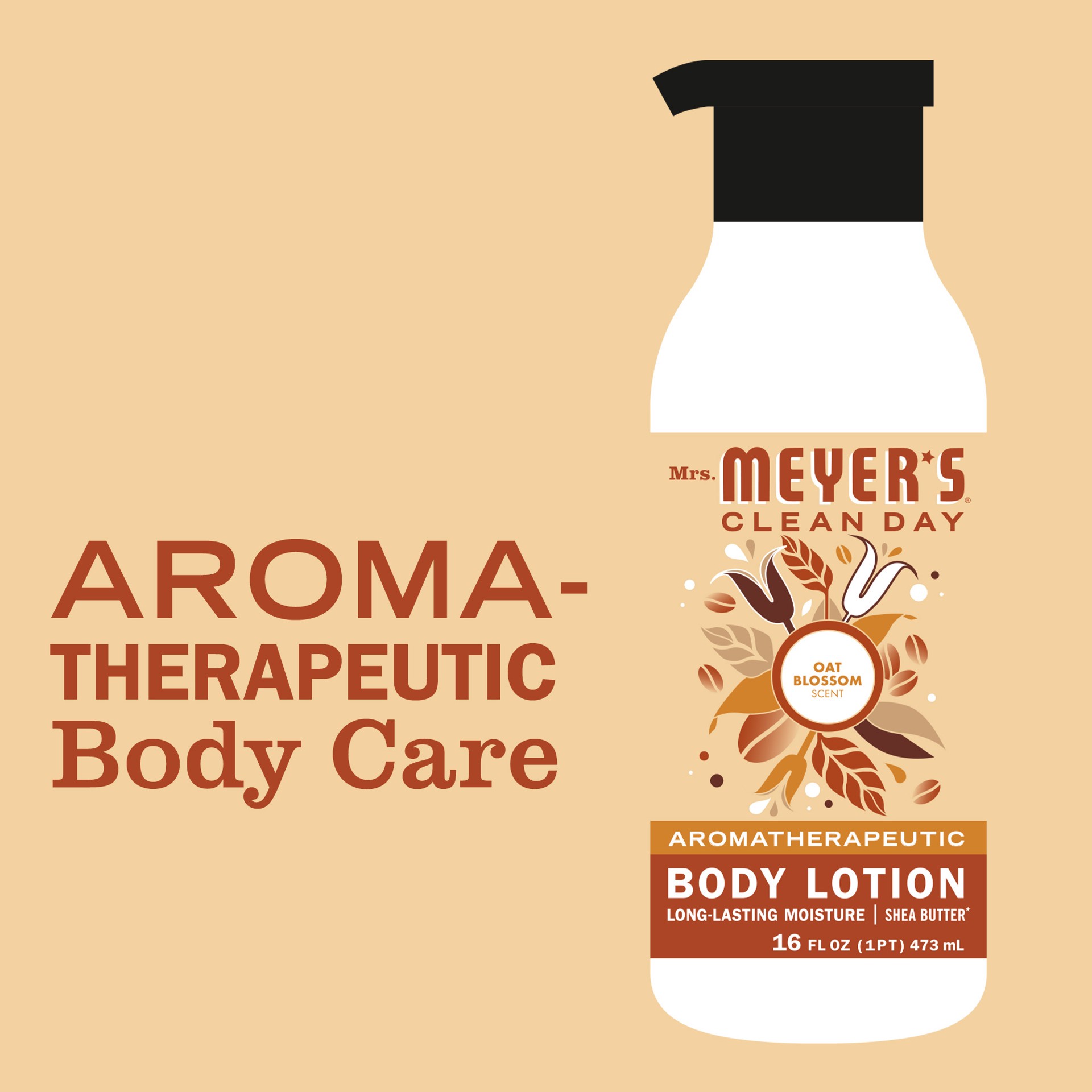 slide 6 of 9, Mrs Meyers Body Lotion Oat Blssm, 15.5 fl oz
