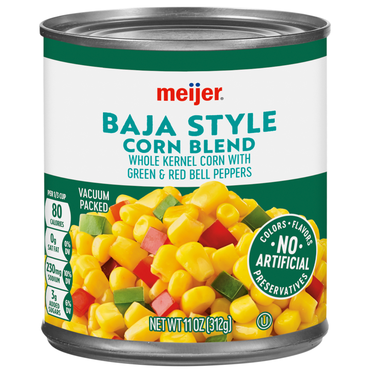 slide 1 of 4, Meijer Canned Baja Blend Corn, 11 oz