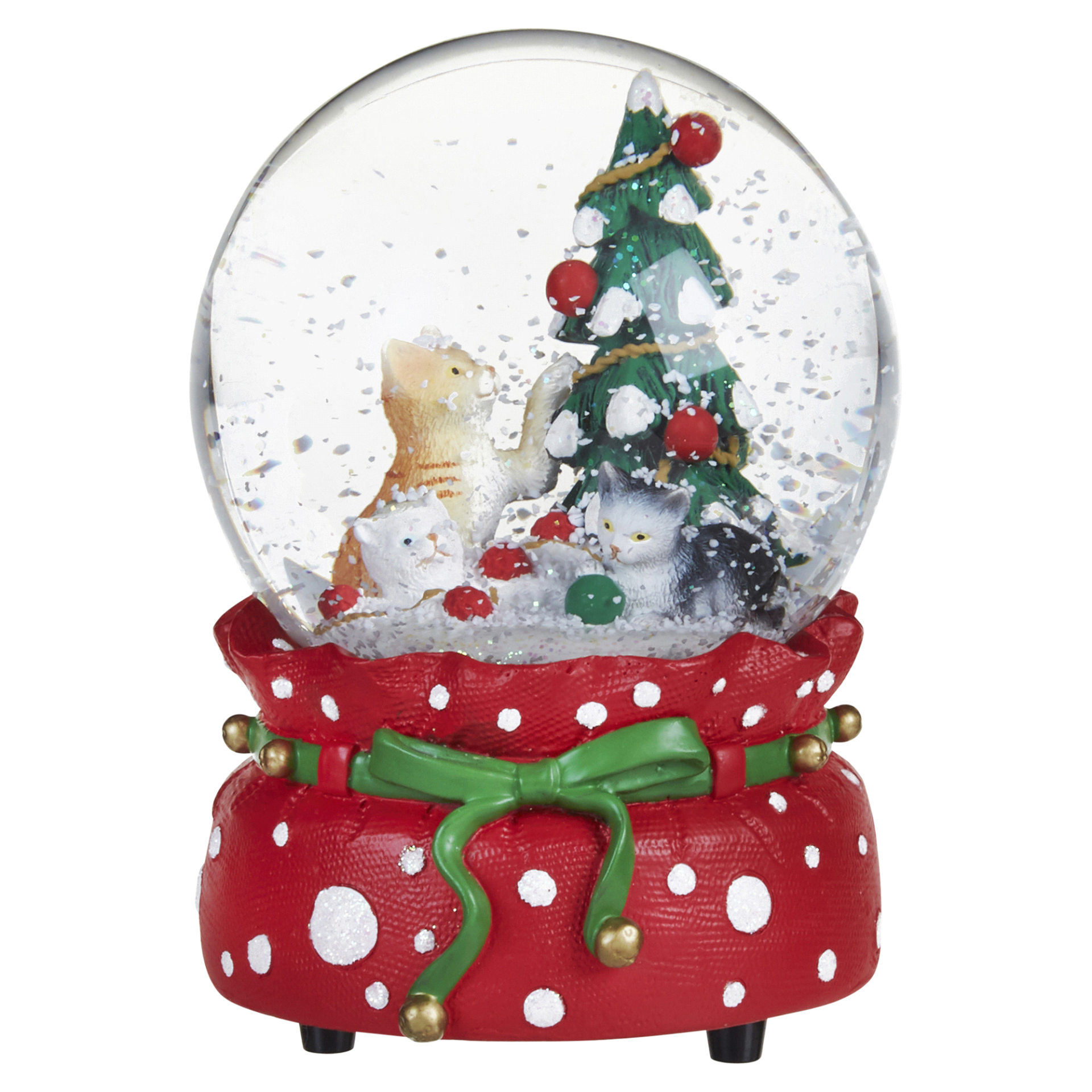 slide 1 of 1, December Home Waterglobe Cat with Music, 1 ct