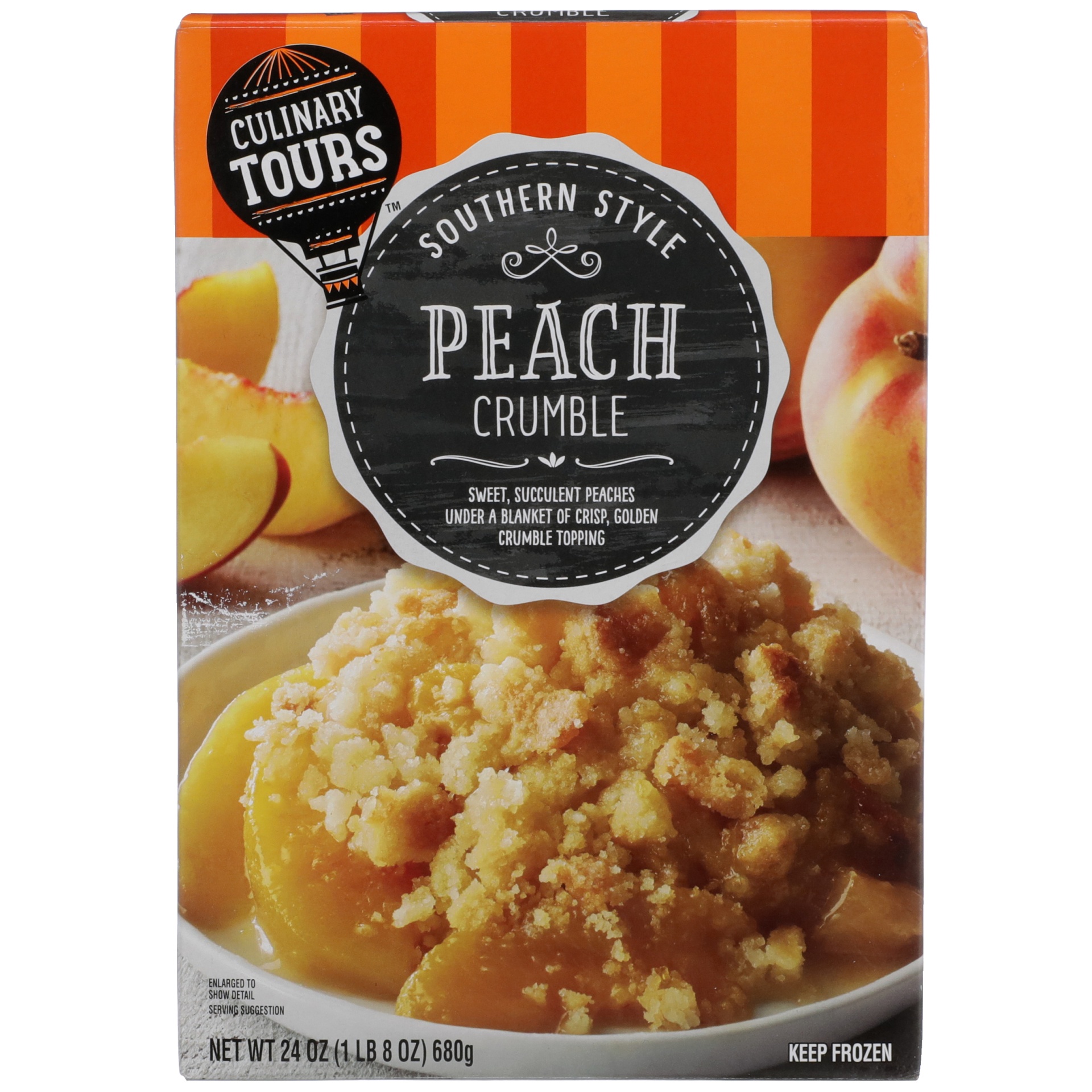 slide 1 of 6, Culinary Tours Peach Crumble, 24 oz