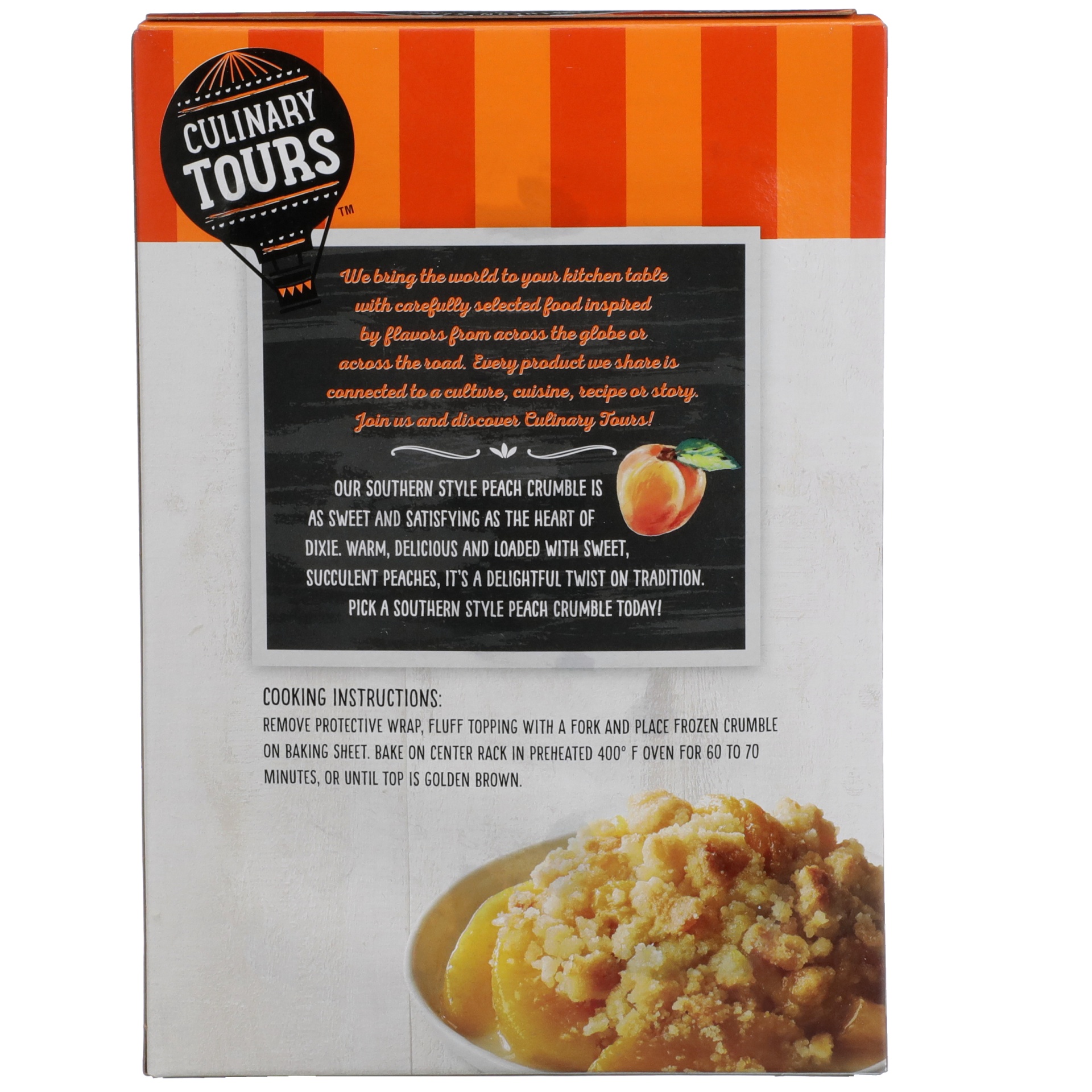 slide 6 of 6, Culinary Tours Peach Crumble, 24 oz
