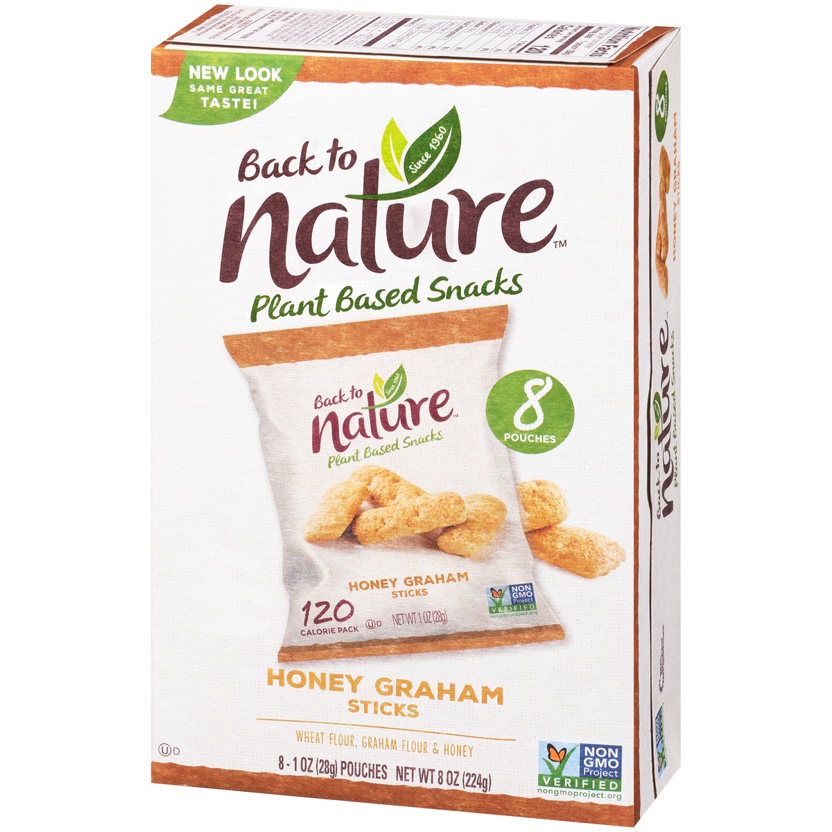 slide 9 of 14, Back to Nature™ Honey Graham Sticks 8-1 oz. Pouches, 8 oz