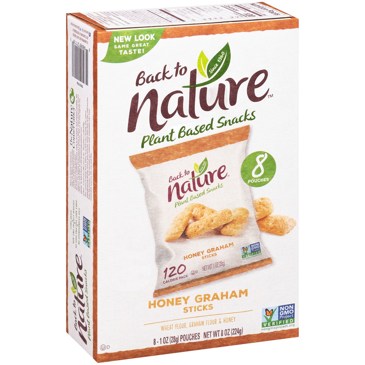 slide 11 of 14, Back to Nature™ Honey Graham Sticks 8-1 oz. Pouches, 8 oz