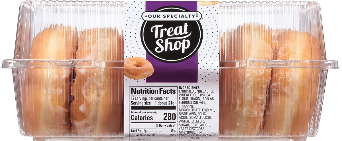 slide 4 of 9, Our Specialty Treat Shop Glazed Donuts 30 oz, 30 oz