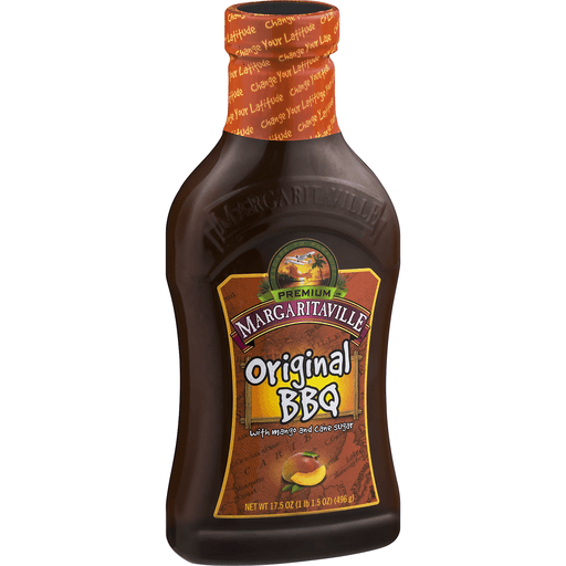 slide 2 of 9, Margaritaville Brewing Co. Premium Margaritaville Original BBQ Sauce With Mango And Cane Sugar, 17.5 oz