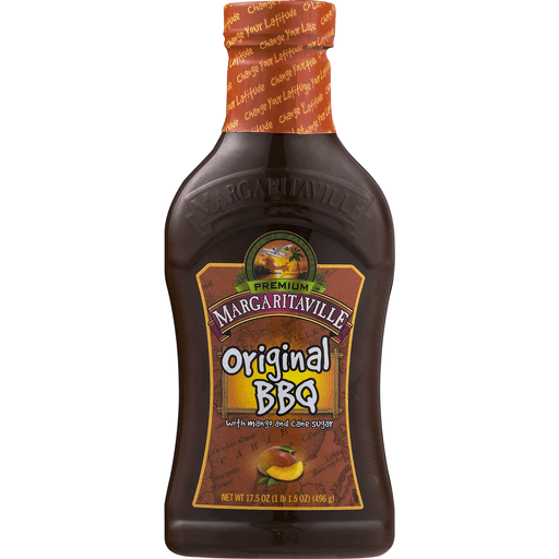 slide 3 of 9, Margaritaville Brewing Co. Premium Margaritaville Original BBQ Sauce With Mango And Cane Sugar, 17.5 oz