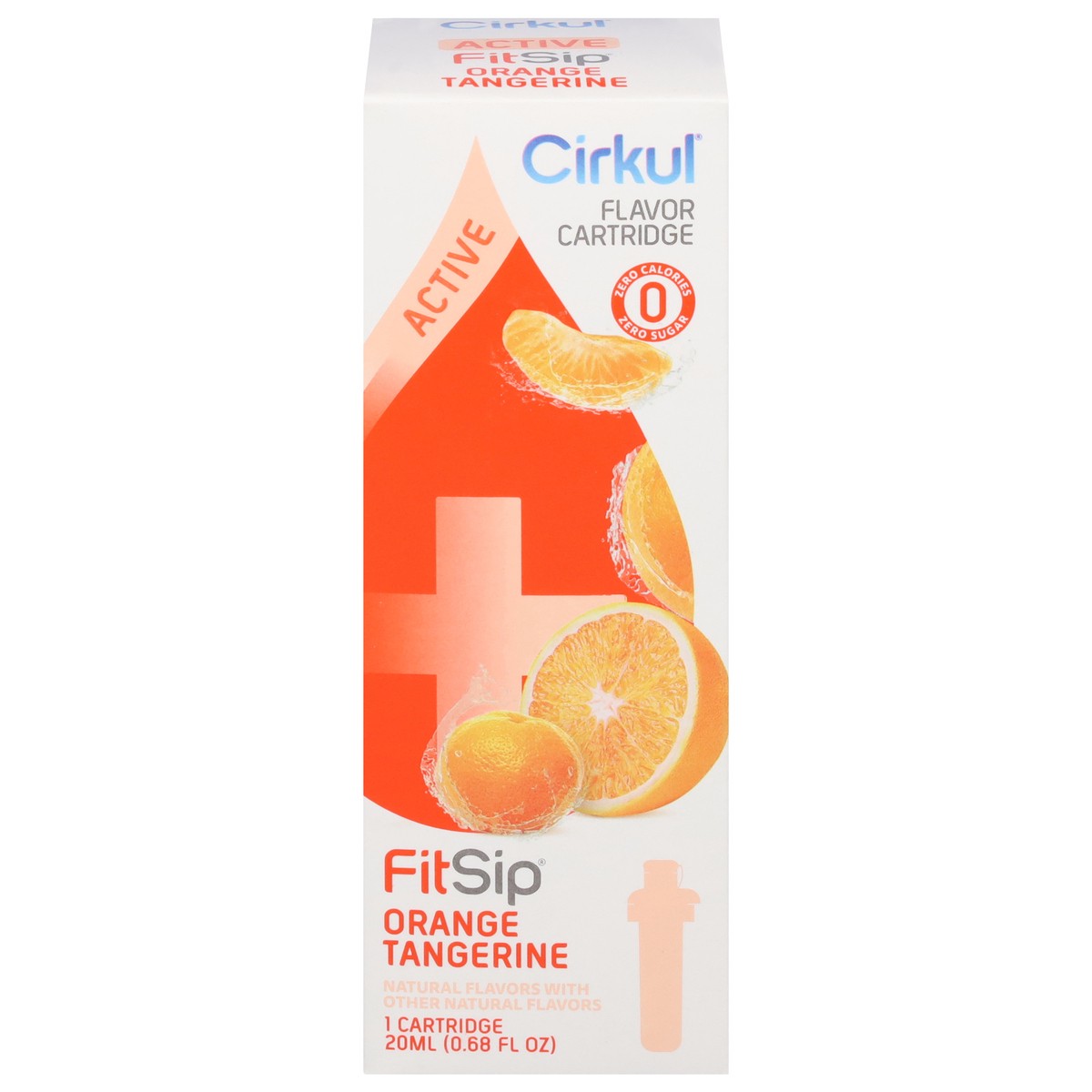slide 1 of 3, Cirkul FitSip Active Orange Tangerine Flavor Cartridge 1 ea, 1 ct