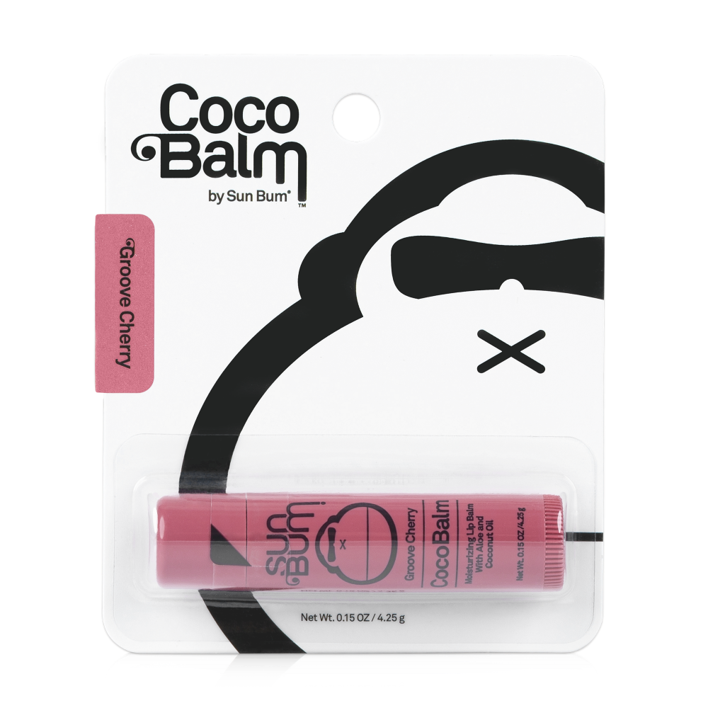 slide 1 of 1, Sun Bum Coco Balm Groove Cherry Lip Balm, 1 ct