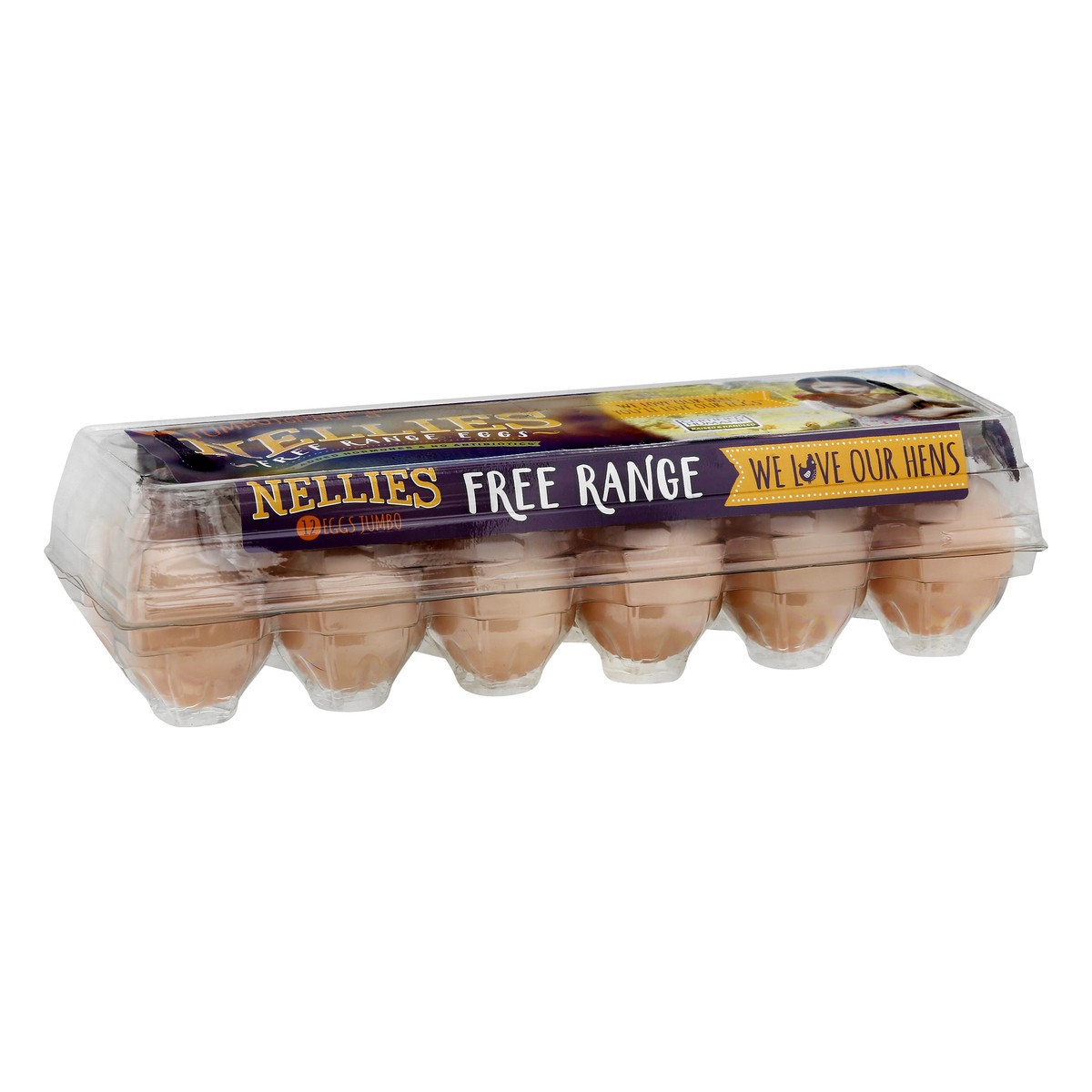 slide 2 of 11, Nellie's Grade A Jumbo Brown Free Range Eggs 12 ea, 12 ct