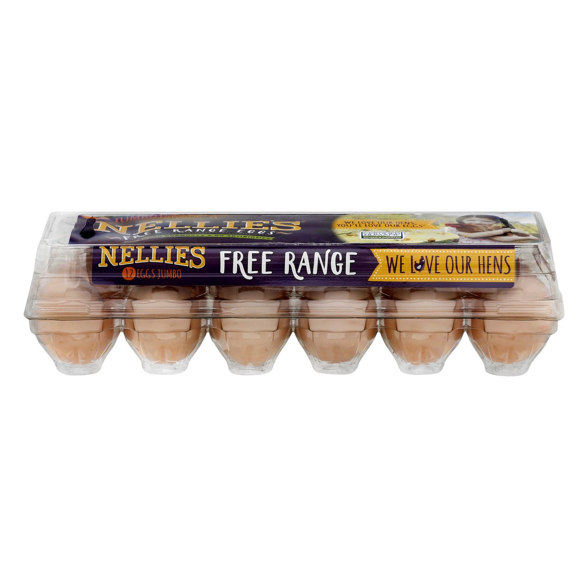 slide 1 of 11, Nellie's Grade A Jumbo Brown Free Range Eggs 12 ea, 12 ct