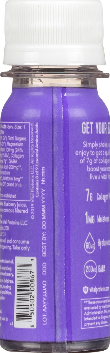 slide 5 of 9, Vital Proteins Sleep Blueberry & Lavender Collagen Shot 2 oz, 2 oz