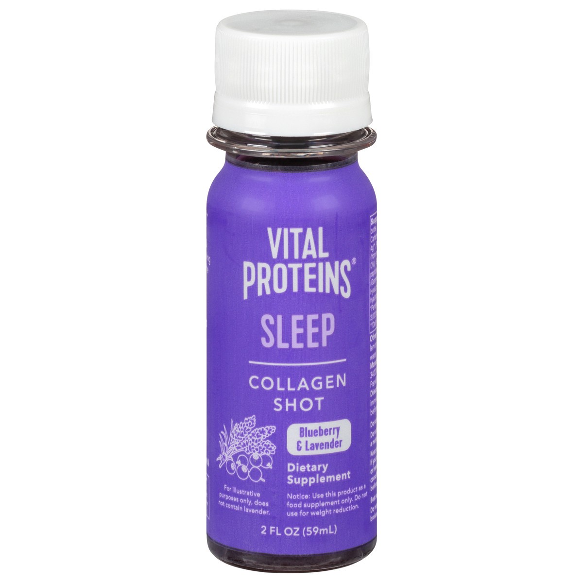 slide 1 of 9, Vital Proteins Sleep Blueberry & Lavender Collagen Shot 2 oz, 2 oz