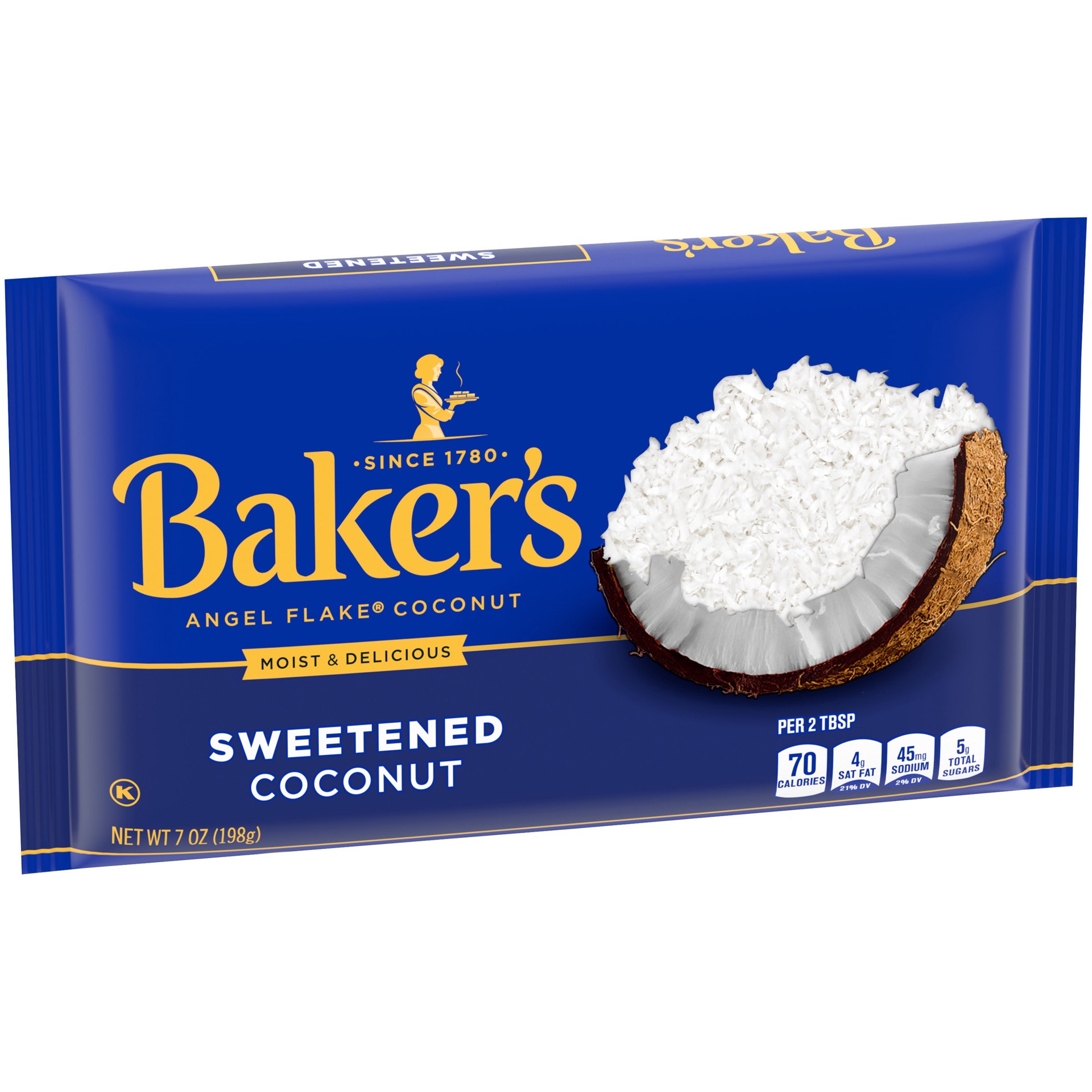 slide 2 of 5, Baker's Sweetened Angel Flake Coconut, 7 oz Bag, 7 oz