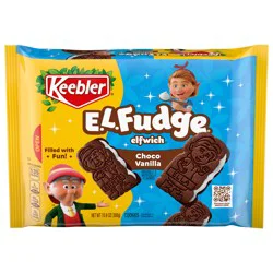 Keebler E.L. Fudge Elfwich Chocolate / Vanilla Cookies 10.8 oz / 306 g