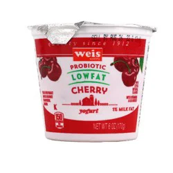Weis Quality Cherry Blended Lowfat Yogurt