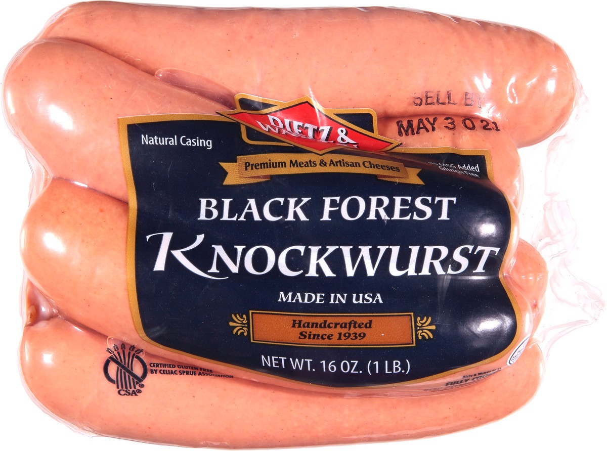 slide 3 of 13, Dietz & Watson Knockwurst Natural Casing, 16 oz