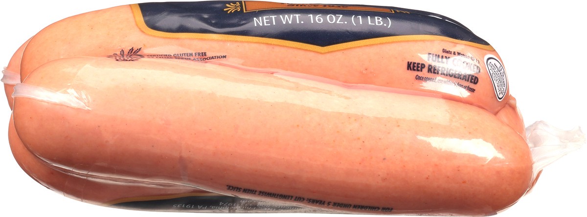 slide 12 of 13, Dietz & Watson Knockwurst Natural Casing, 16 oz