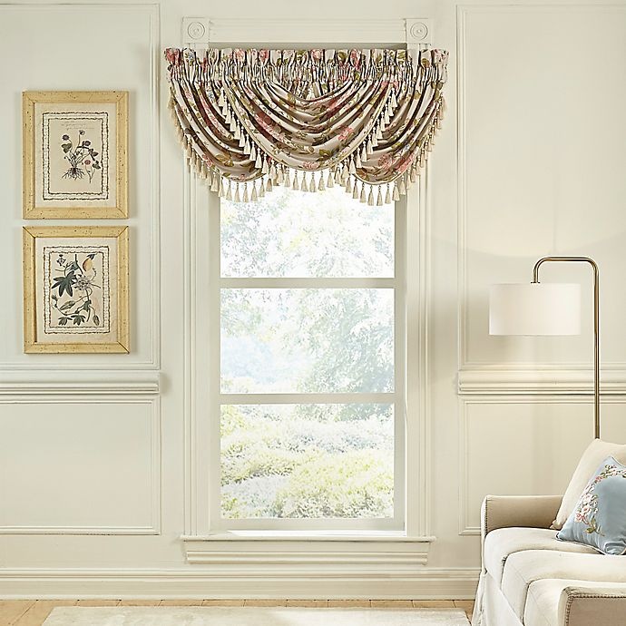 slide 2 of 2, Croscill Carlotta Window Valance - Taupe, 1 ct