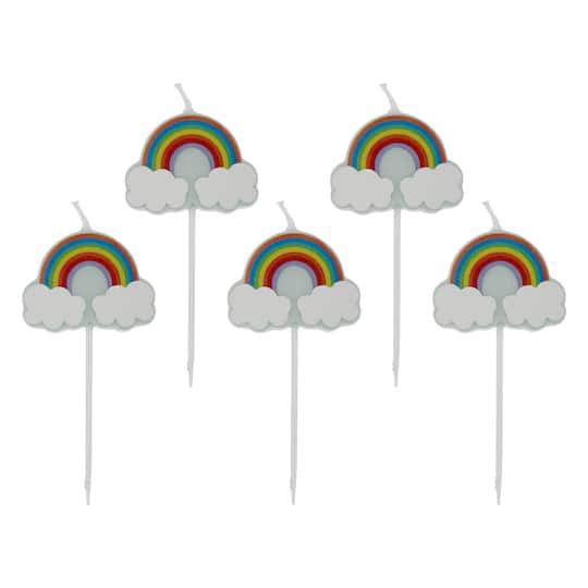 slide 1 of 3, Rainbow Candles By Celebrate It, 5ct., 5 ct