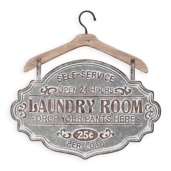 slide 1 of 3, Farmhouse Laundry Room Metal Wall Art, 1 ct