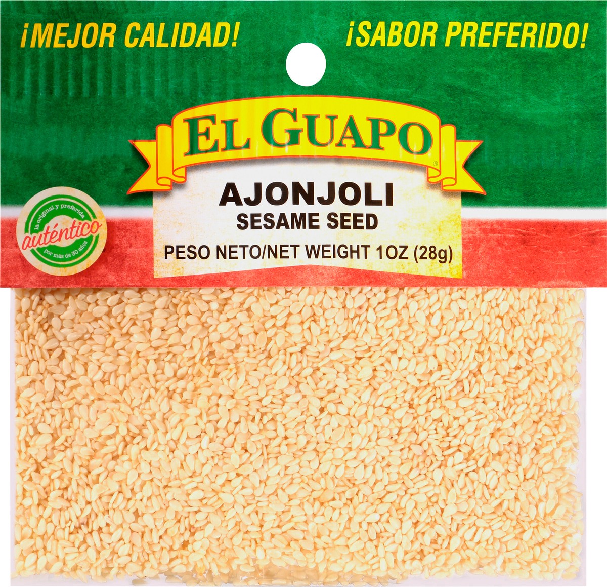 slide 6 of 7, El Guapo Whole Sesame Seed (Ajonjolí Entero), 1 oz, 