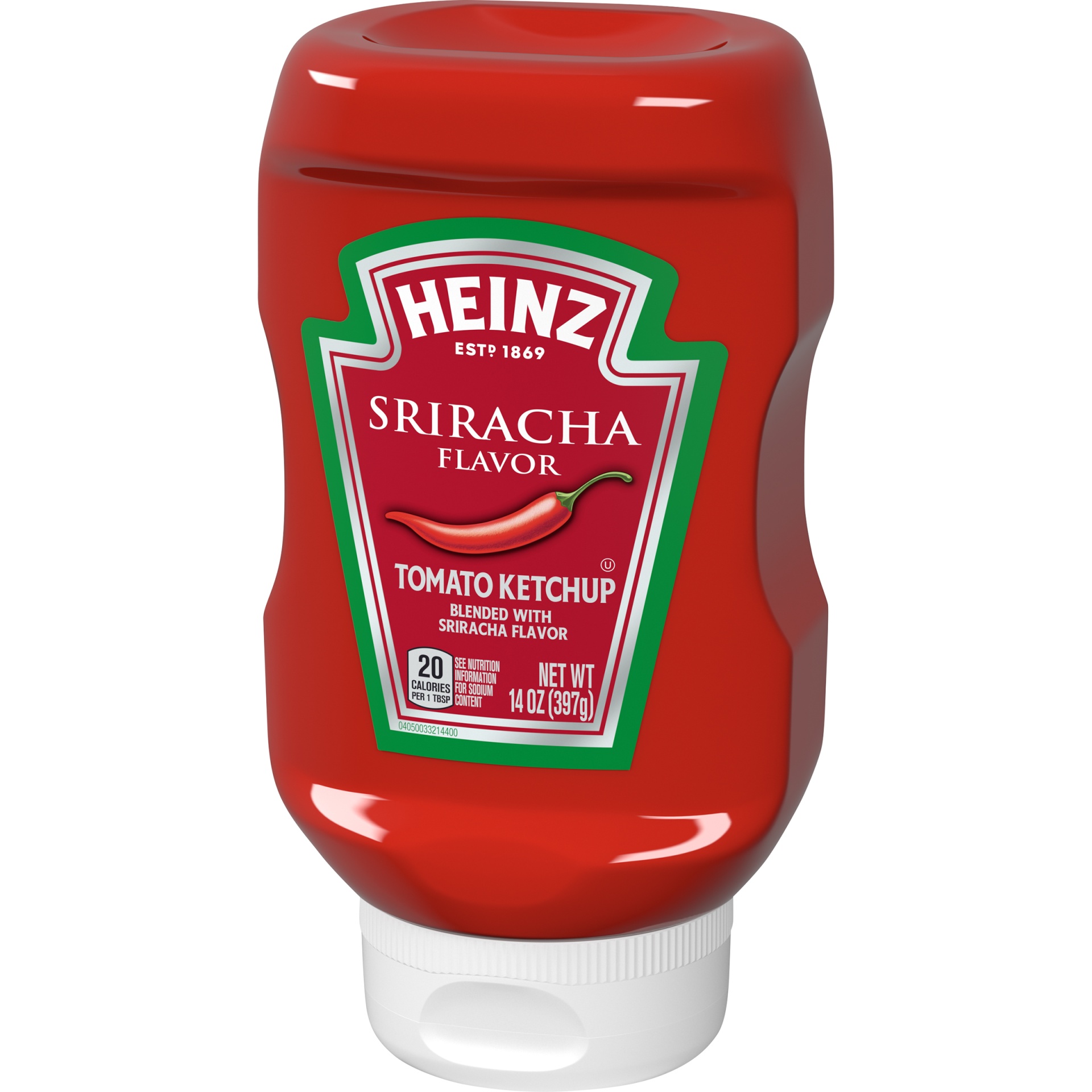 slide 3 of 6, Heinz Sriracha Tomato Ketchup Blended with Sriracha Sauce, 14 oz