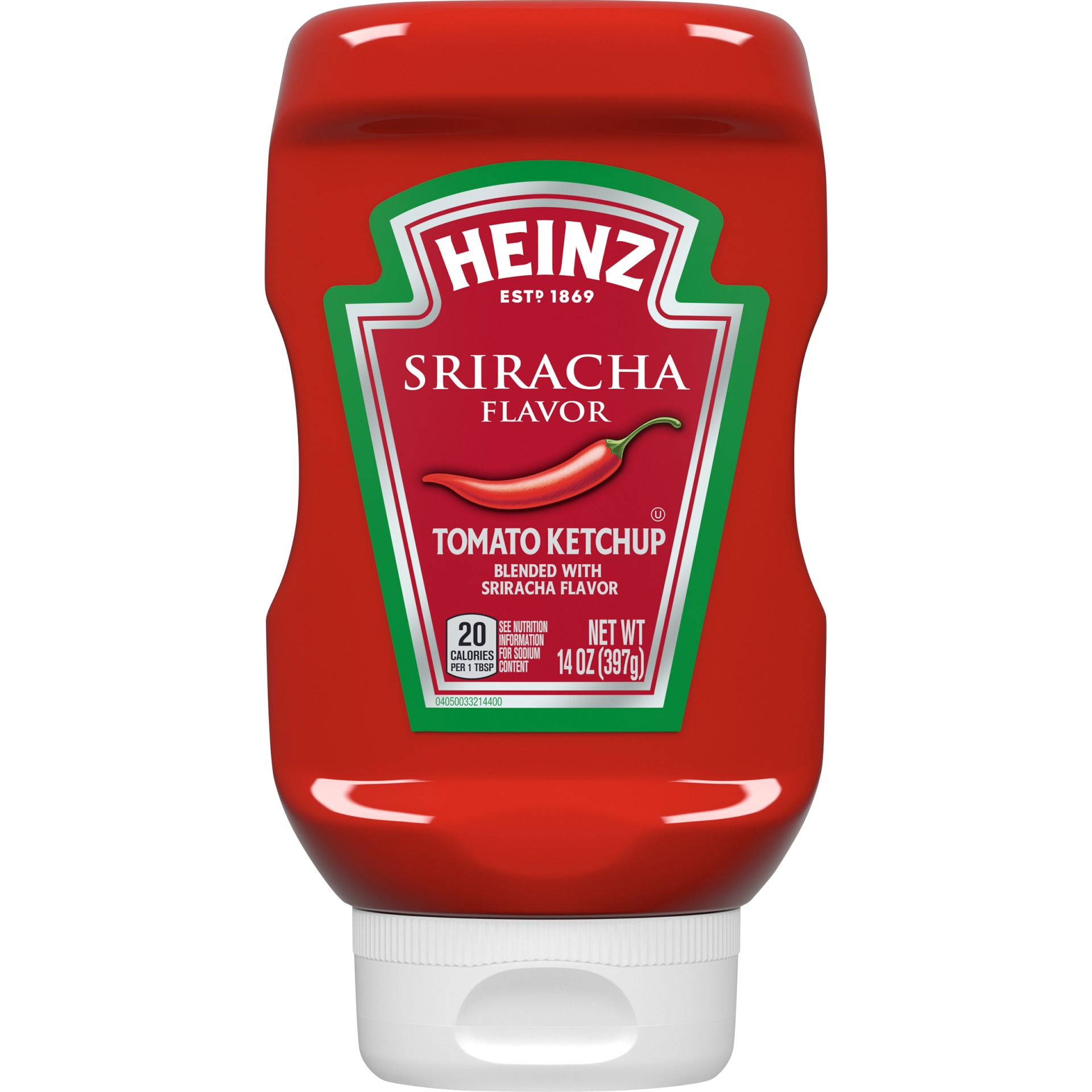slide 1 of 6, Heinz Sriracha Tomato Ketchup Blended with Sriracha Sauce, 14 oz
