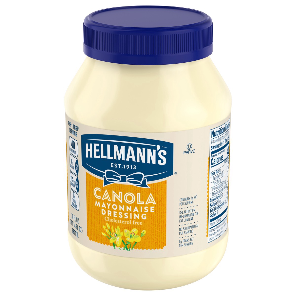 slide 13 of 15, Hellmann's Mayonnaise Canola, 30 oz, 30 oz