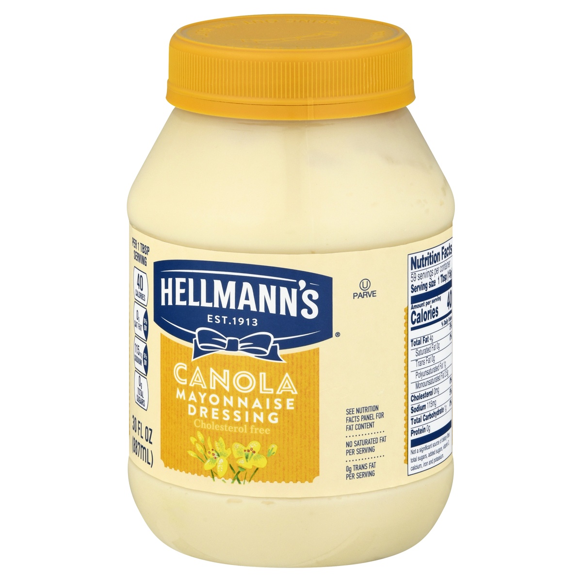 Hellmann's Canola Mayonnaise Dressing 30 fl oz Shipt