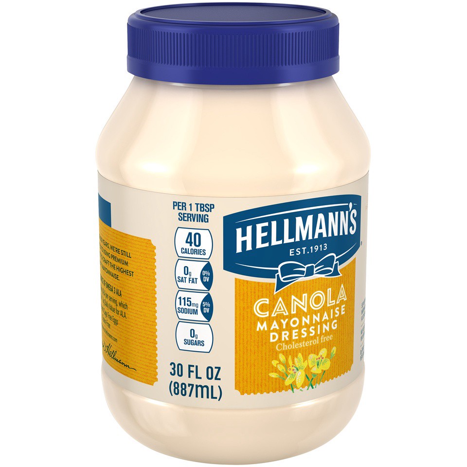 slide 4 of 15, Hellmann's Mayonnaise Canola, 30 oz, 30 oz