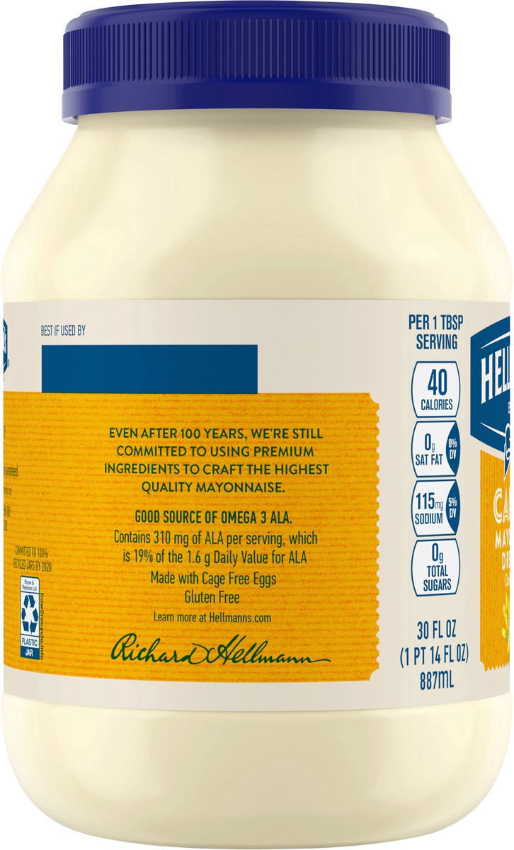 slide 8 of 15, Hellmann's Mayonnaise Canola, 30 oz, 30 oz