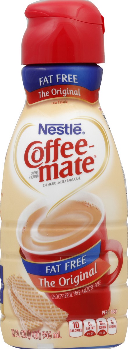 slide 2 of 2, Coffee-Mate Original Fat Free Creamer, 32 oz