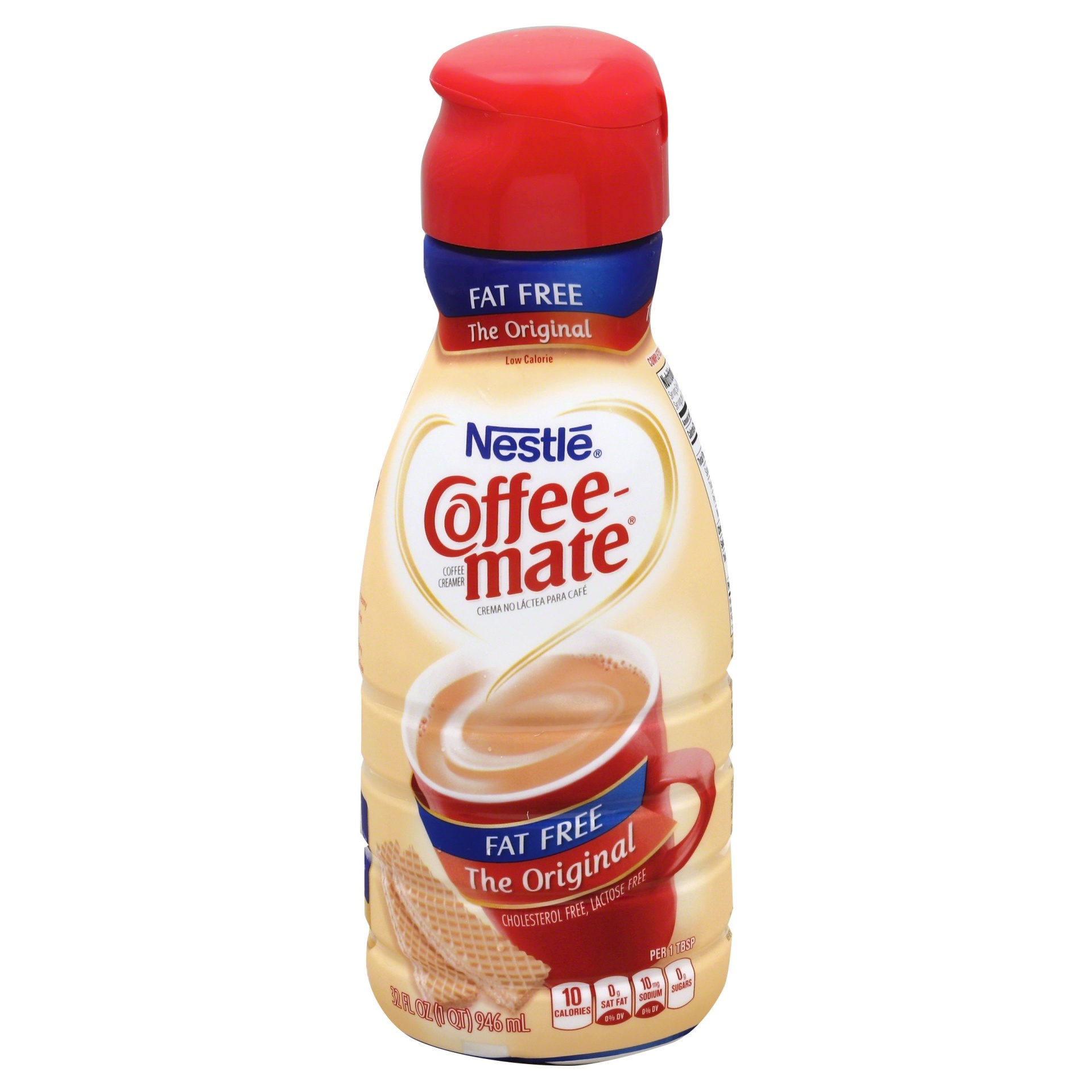 slide 1 of 2, Coffee-Mate Original Fat Free Creamer, 32 oz