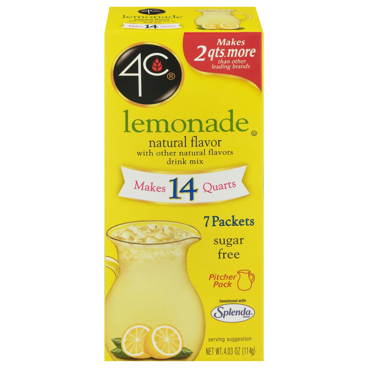 slide 1 of 8, 4C Totally Light Lemonade Pitcher Pack, 7 ct