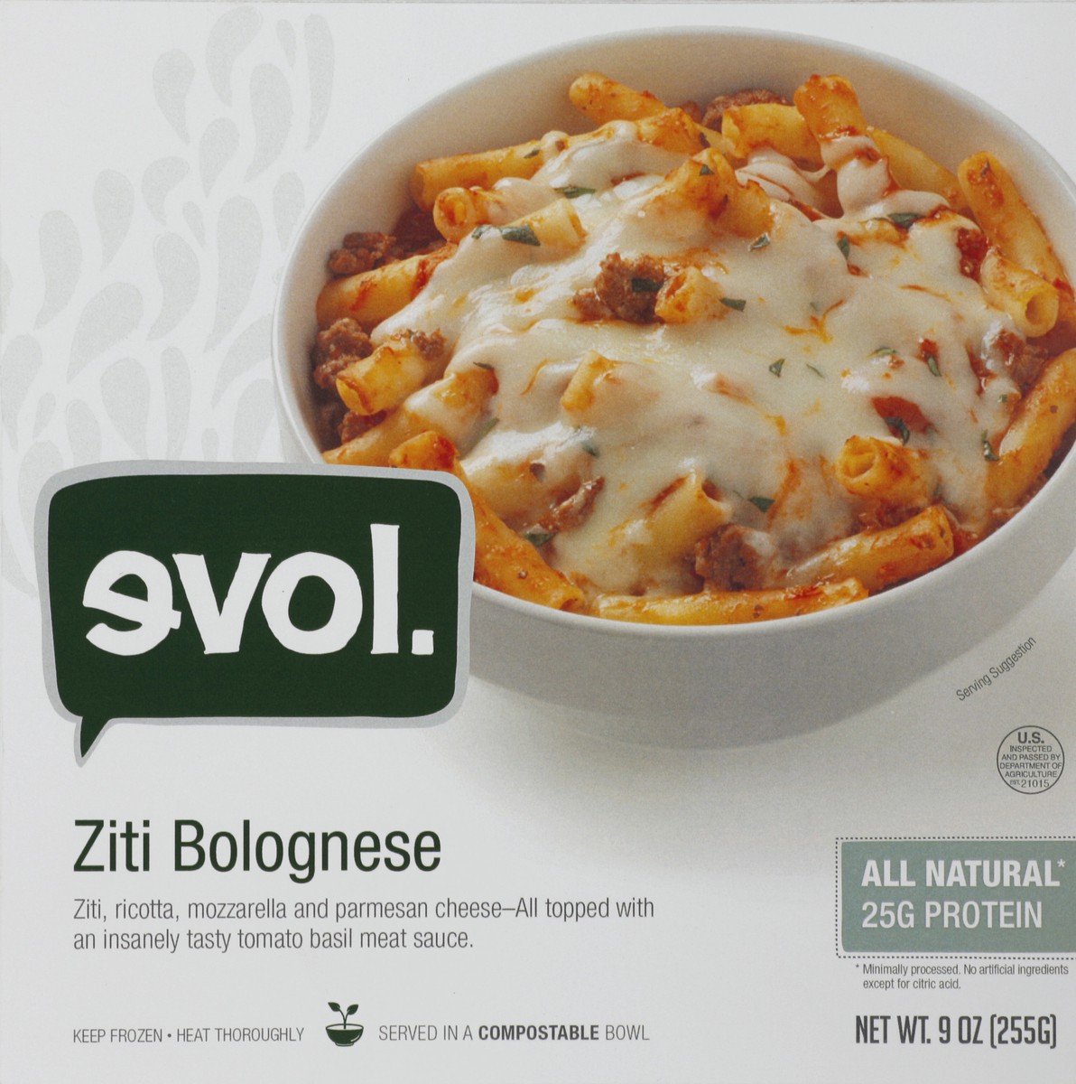 slide 1 of 2, EVOL Ziti Bolognese 9 oz, 9 oz